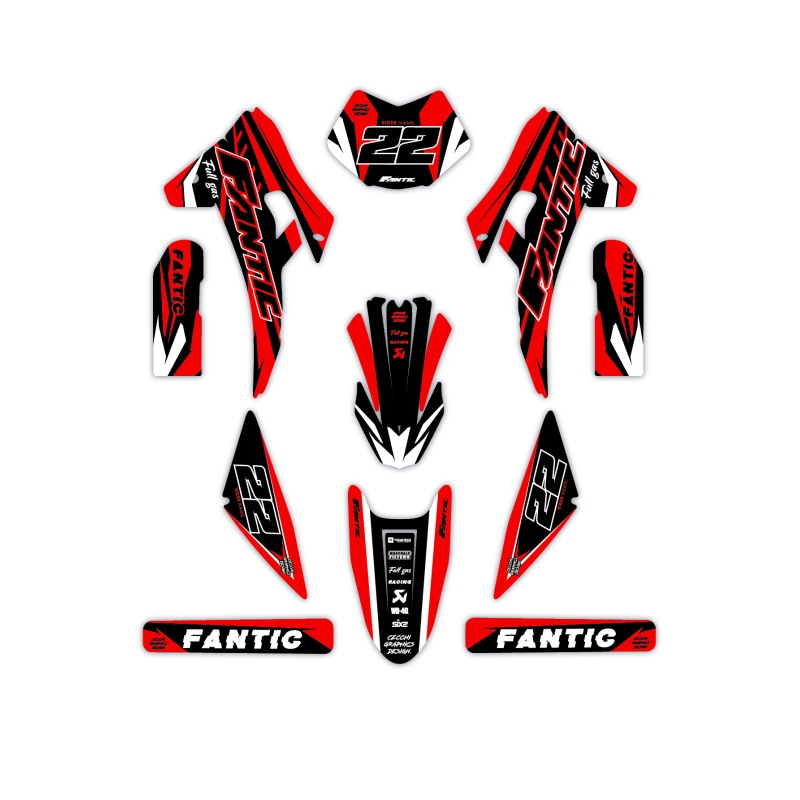 Fantic motorcycle graphics | Custom sticker kit