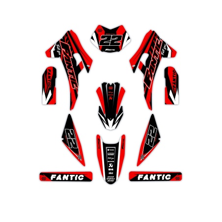 Fantic motorcycle graphics | Custom sticker kit