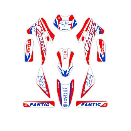 Fantic motorcycle graphics | Custom sticker kit