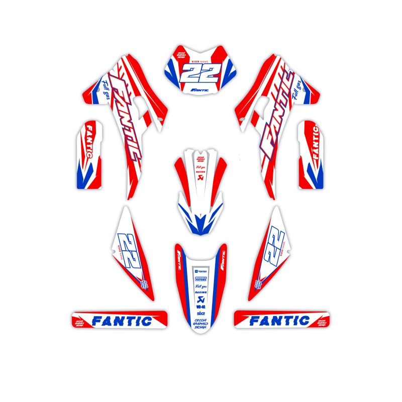 Grafiche moto Fantic | Kit adesivi Personalizzati