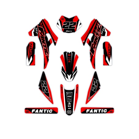 Fantic motorcycle graphics | Custom sticker kit