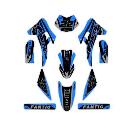 Kit déco moto Fantic | Kit d’autocollants personnalisés