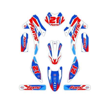 Kit déco moto Fantic | Kit d’autocollants personnalisés