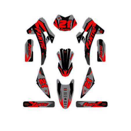 Fantic motorcycle graphics | Custom sticker kit