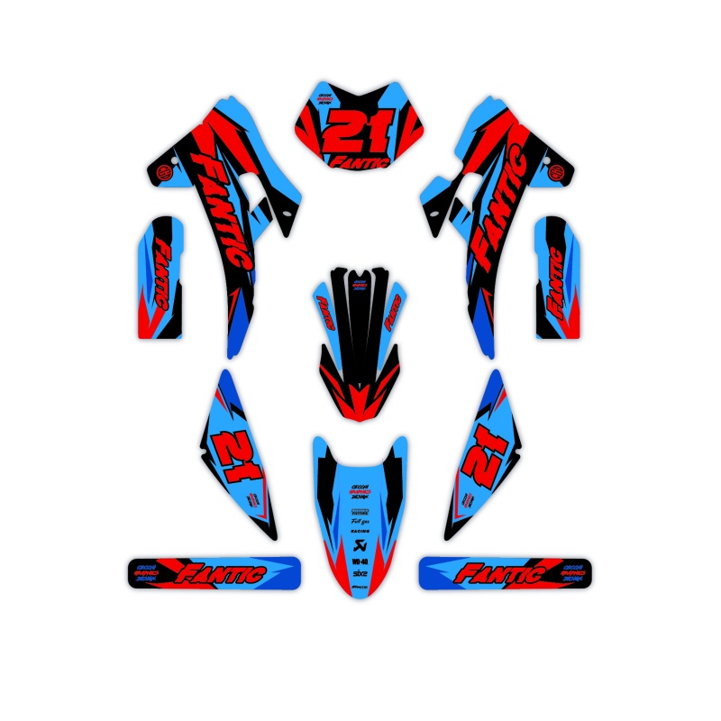 Grafiche moto Fantic | Kit adesivi Personalizzati