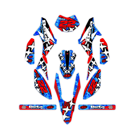 Grafiche moto Beta 50 e 125 4t| Kit adesivi Personalizzati