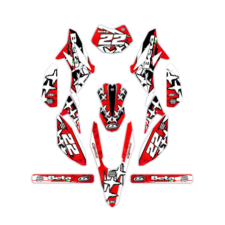 Grafiche moto Beta 50 e 125 4t| Kit adesivi Personalizzati