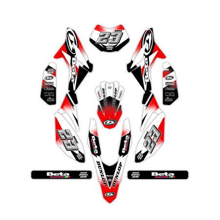 Beta 50 e 125 4t motorcycle graphics | Custom sticker kit