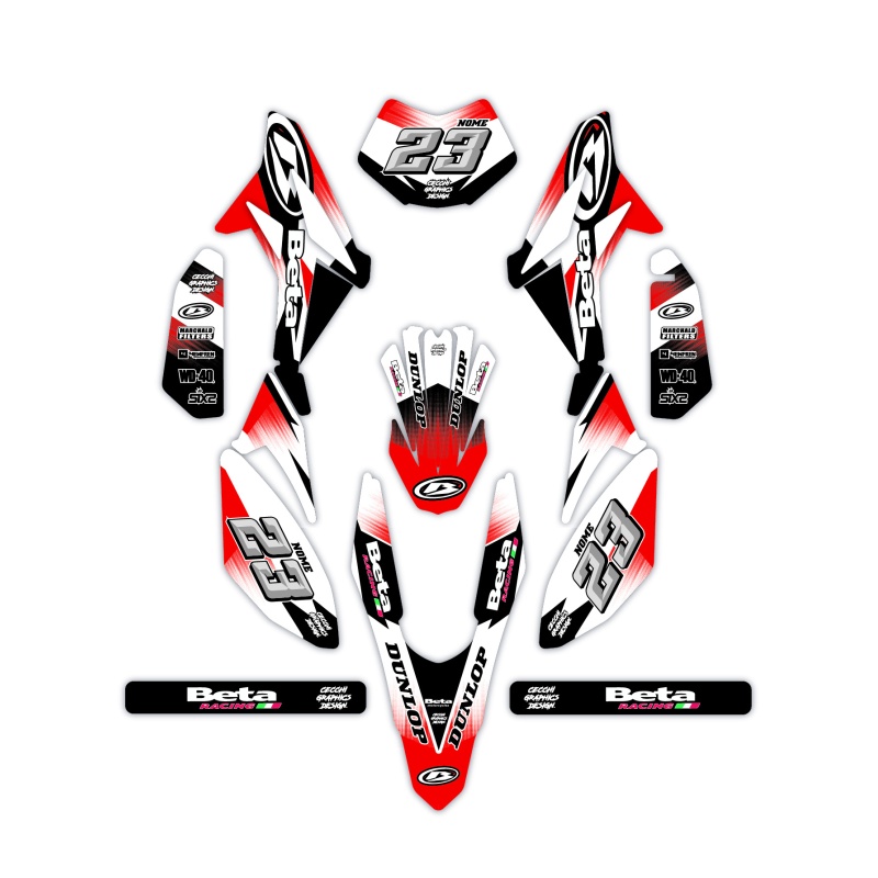 Grafiche moto Beta 50 e 125 4t| Kit adesivi Personalizzati