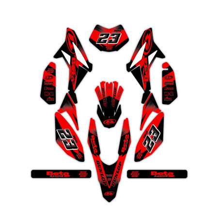 Grafiche moto Beta 50 e 125 4t| Kit adesivi Personalizzati