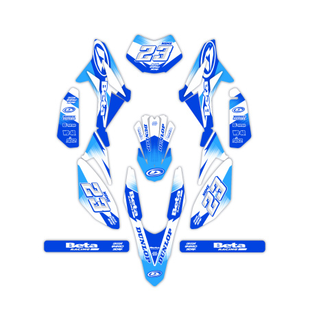 Grafiche moto Beta 50 e 125 4t| Kit adesivi Personalizzati