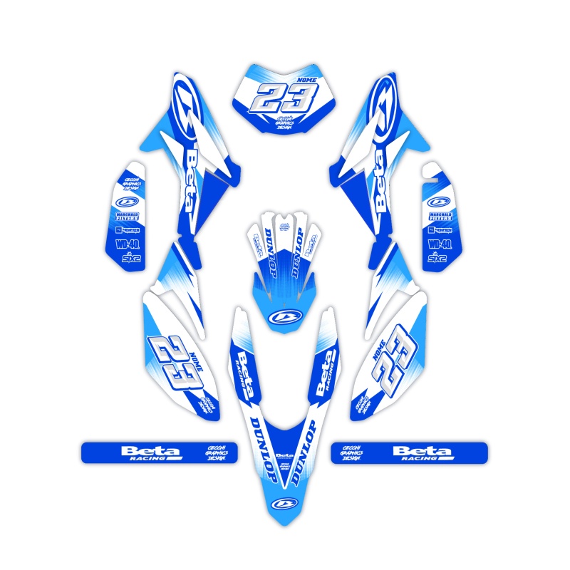 Grafiche moto Beta 50 e 125 4t| Kit adesivi Personalizzati