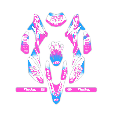 Grafiche moto Beta 50 e 125 4t| Kit adesivi Personalizzati