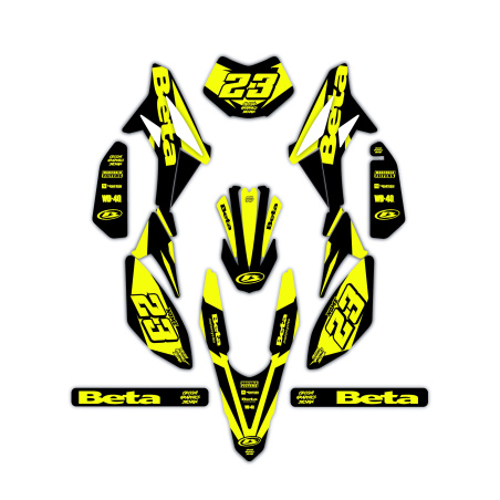 Beta 50 e 125 4t motorcycle graphics | Custom sticker kit