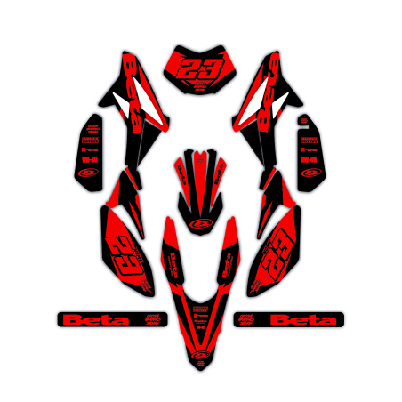 Grafiche moto Beta 50 e 125 4t| Kit adesivi Personalizzati