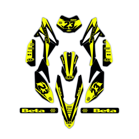 Beta 50 e 125 4t motorcycle graphics | Custom sticker kit