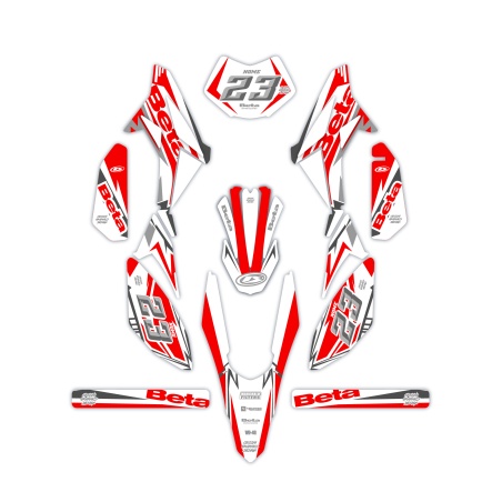 Grafiche moto Beta 50 e 125 4t| Kit adesivi Personalizzati