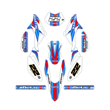 Grafiche moto Beta 50 e 125 4t| Kit adesivi Personalizzati