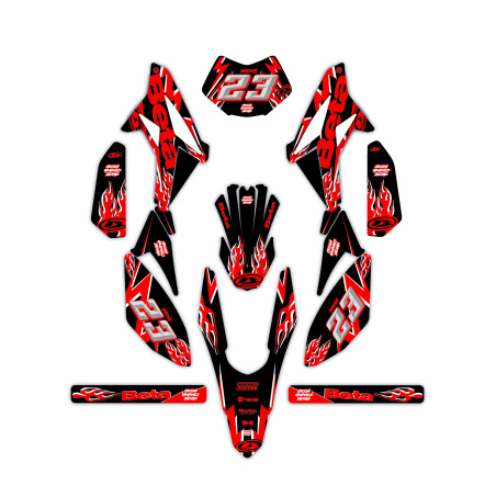 Beta 50 e 125 4t motorcycle graphics | Custom sticker kit