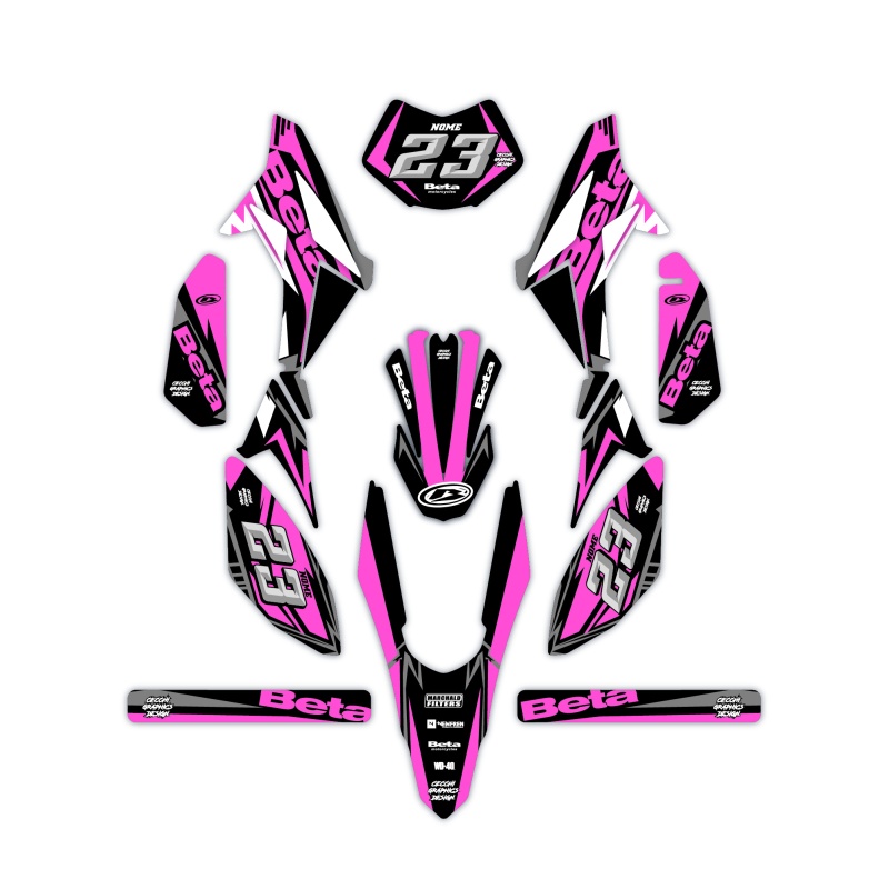 Grafiche moto Beta 50 e 125 4t| Kit adesivi Personalizzati