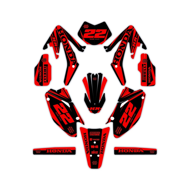 Grafiche moto Hm e Vent 50 o 125 | Kit adesivi Personalizzati