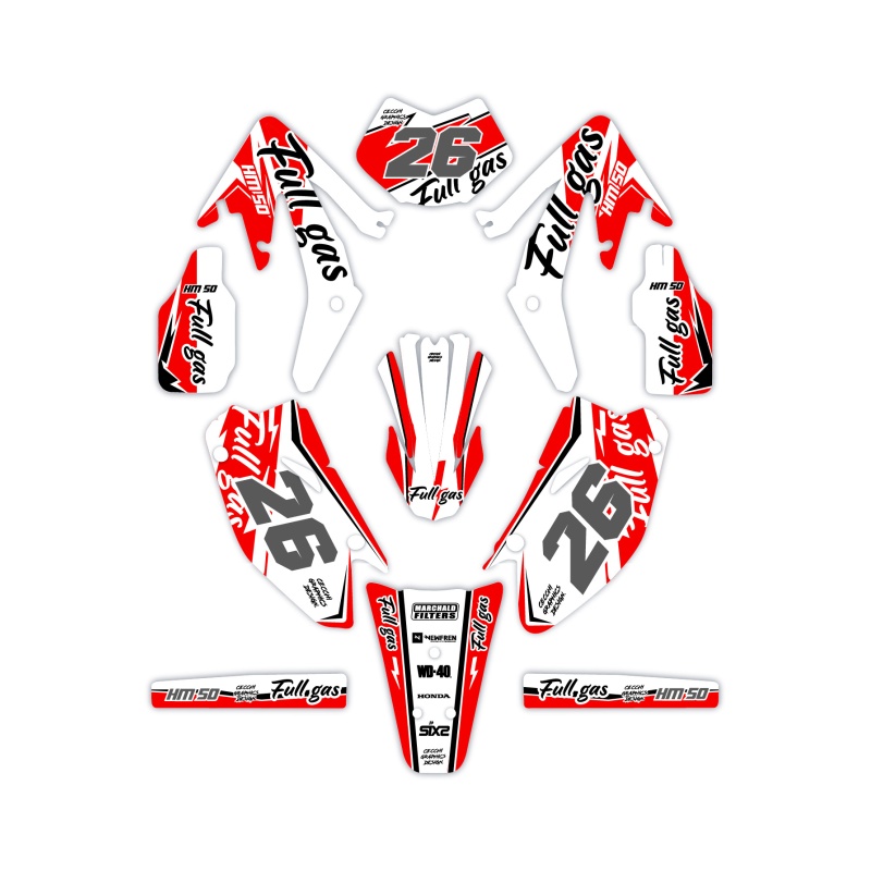 Grafiche moto Hm e Vent 50 o 125 | Kit adesivi Personalizzati