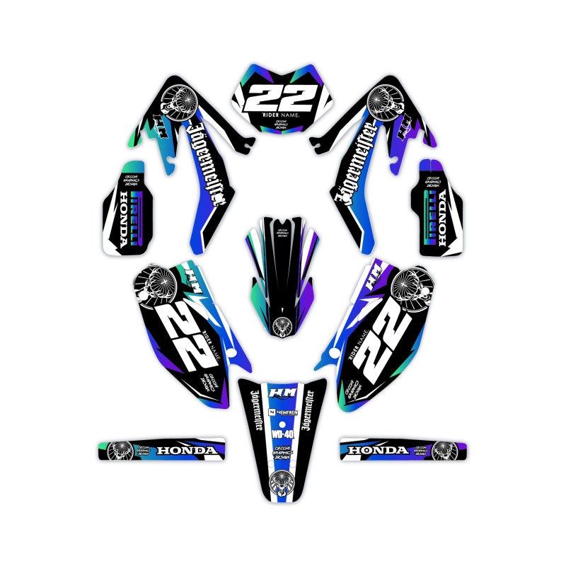 Grafiche moto Hm e Vent 50 o 125 | Kit adesivi Personalizzati