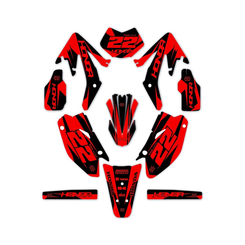 Hm and Vent 50 o 125 motorcycle graphics | Custom sticker kit