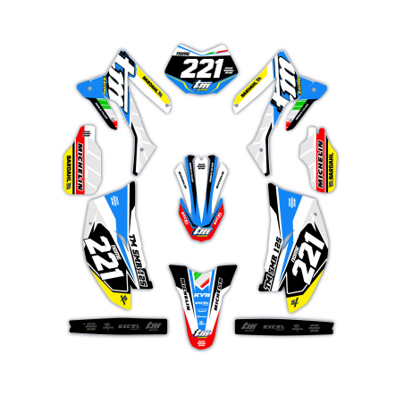 Grafiche moto Tm | Kit adesivi Personalizzati