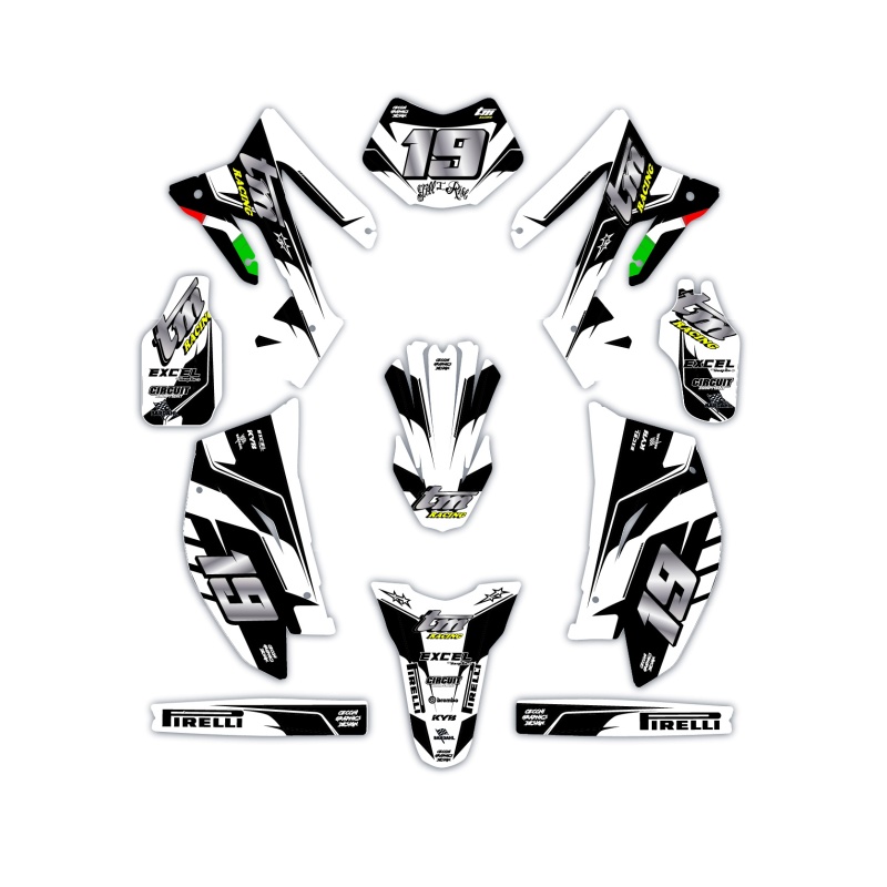 Grafiche moto Tm | Kit adesivi Personalizzati