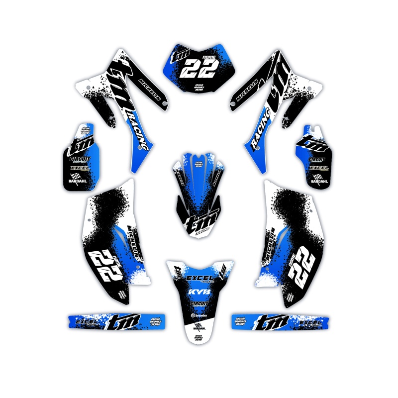 Grafiche moto Tm | Kit adesivi Personalizzati