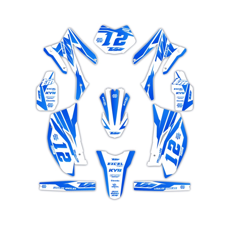 Tm motorcycle graphics | Custom sticker kit