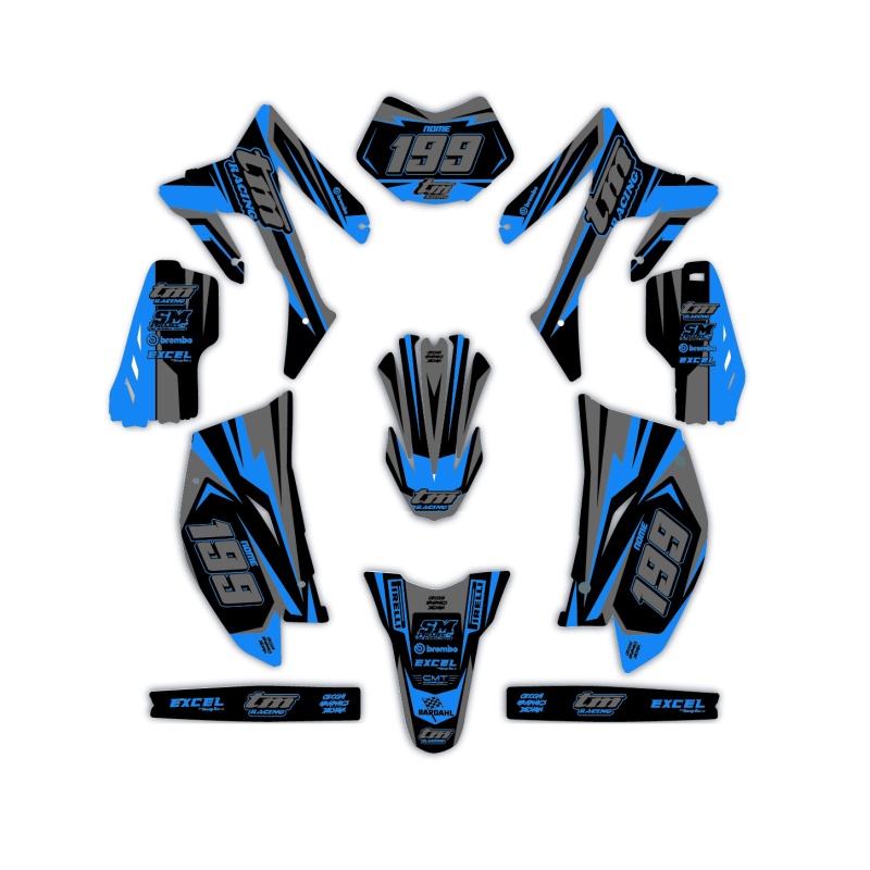 Grafiche moto Tm | Kit adesivi Personalizzati