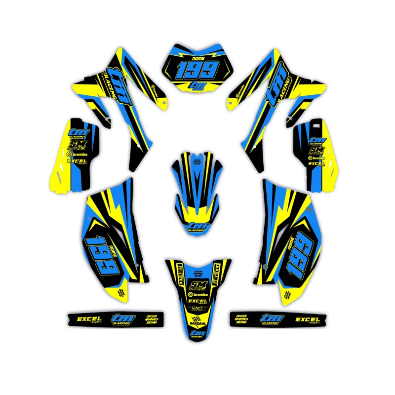 Grafiche moto Tm | Kit adesivi Personalizzati