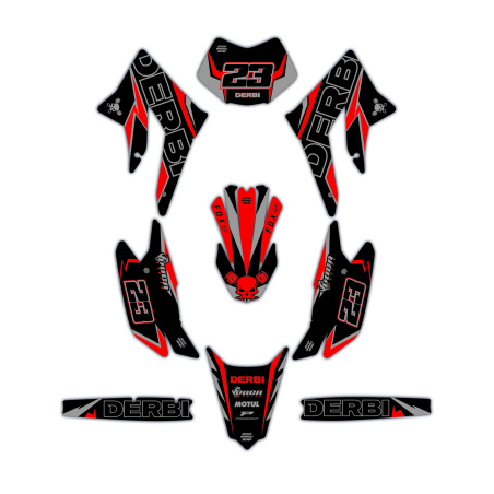 Grafiche moto Derbi | Kit adesivi Personalizzati