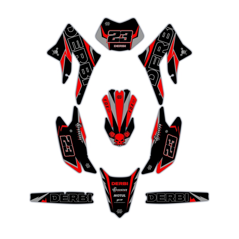 Grafiche moto Derbi | Kit adesivi Personalizzati