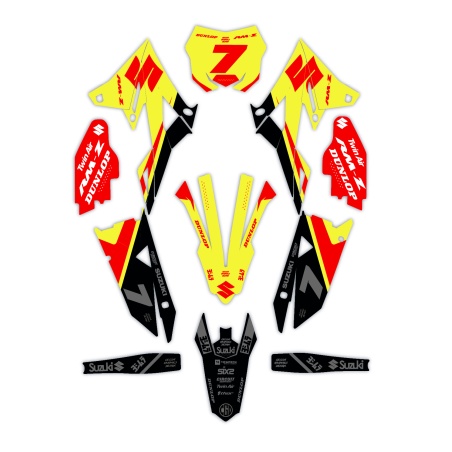 Grafiche moto Suzuki Valenti | Kit adesivi Personalizzati