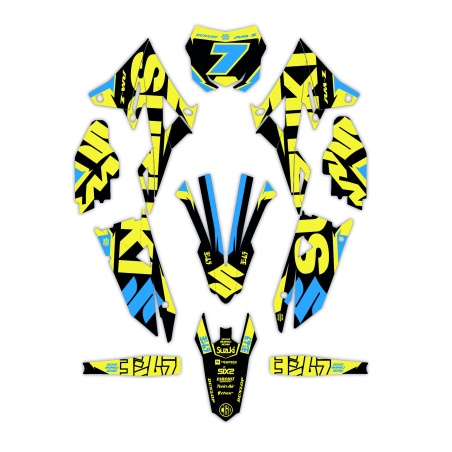 Grafiche moto Suzuki Valenti | Kit adesivi Personalizzati