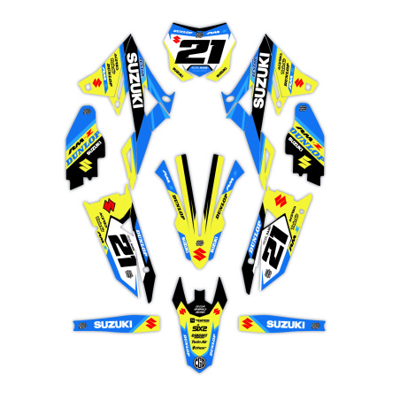 Grafiche moto Suzuki Valenti | Kit adesivi Personalizzati