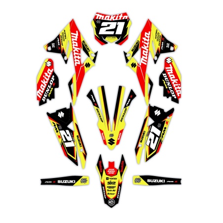 Grafiche moto Suzuki Valenti | Kit adesivi Personalizzati