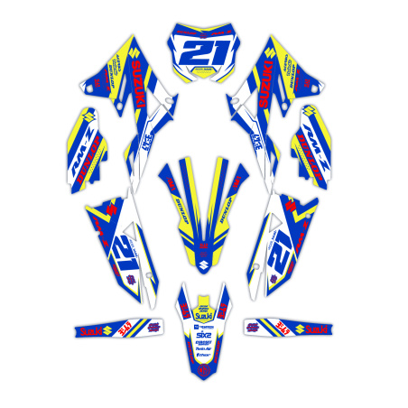 Grafiche moto Suzuki Valenti | Kit adesivi Personalizzati