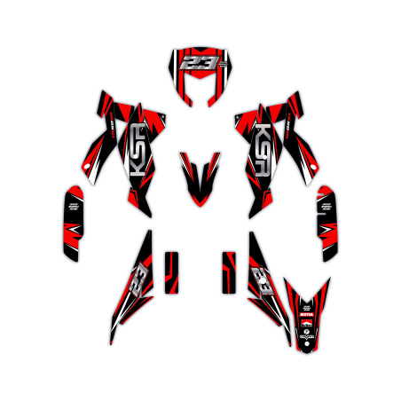 Ksr motorcycle graphics | Custom sticker kit