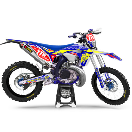 Sherco motorcycle graphics | Custom sticker kit