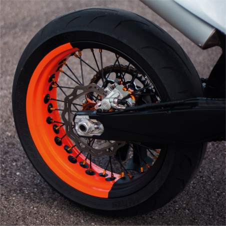 Kit autocollants jantes Bicolor Motard  | Personnalisez vos roues