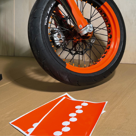 Bicolor Motard  Stickers Kit rims | Customize your wheels