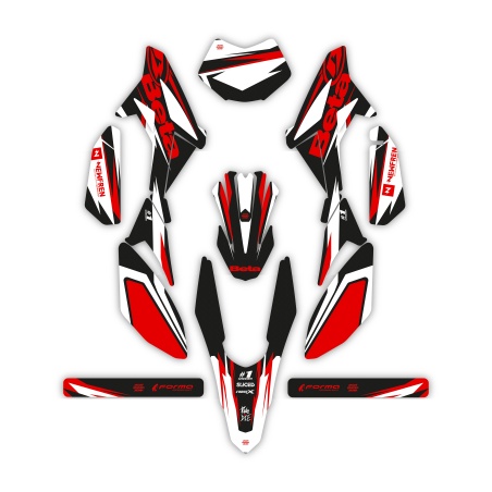 Grafiche moto Beta 50 e 125 4t| Kit adesivi Personalizzati