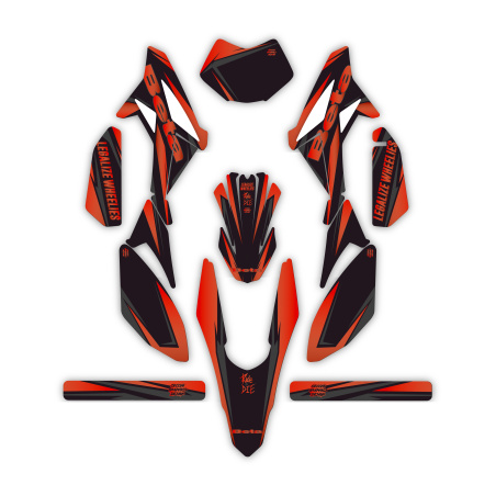 Grafiche moto Beta 50 e 125 4t| Kit adesivi Personalizzati