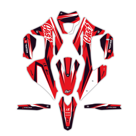 Gas Gas motorcycle graphics | Custom sticker kit