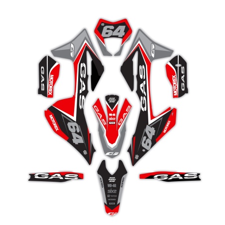 Gas Gas motorcycle graphics | Custom sticker kit