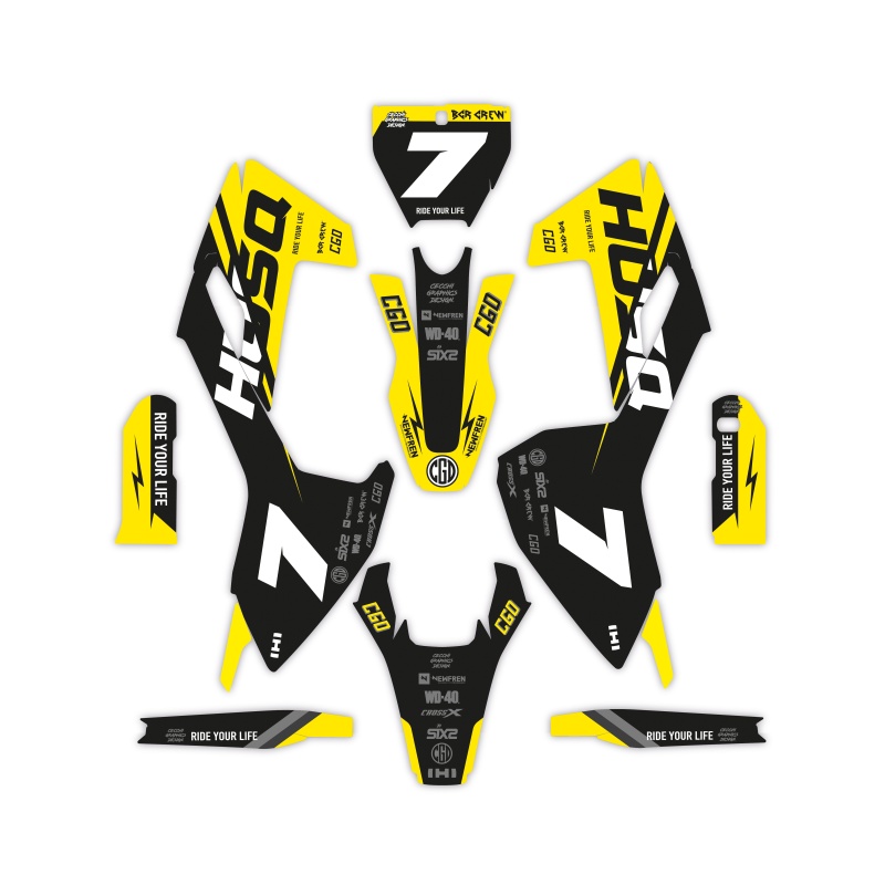 Grafiche moto Husqvarna | Kit adesivi Personalizzati